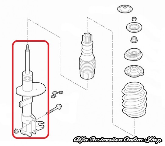 Fiat Nuova 500/500 MY 2012 Front Left Shock Absorber